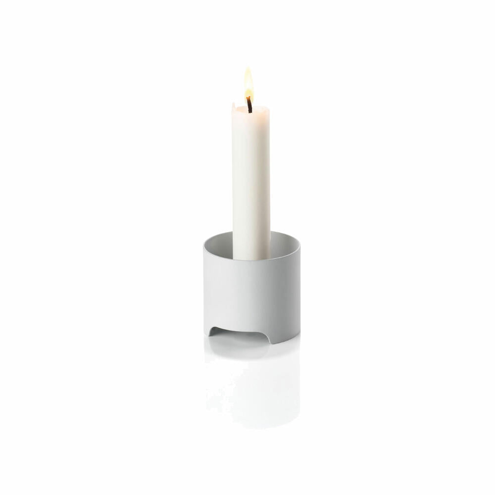 Zone Denmark Candle Holder Singles, Candlestick, Candlestick, Metal / Iron, Warm Grey, Ø 6 cm, 12373