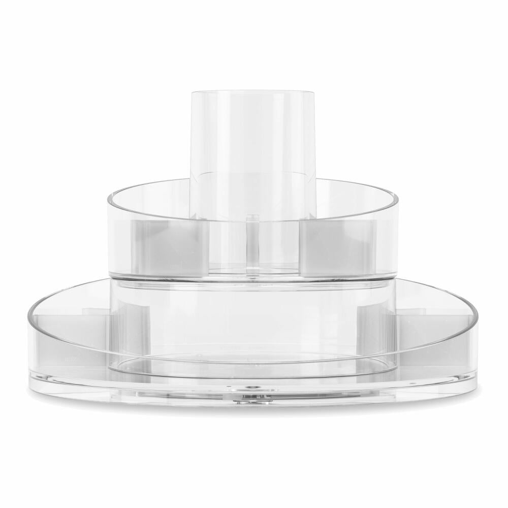 Umbra Organizer Cascada, Aufbewahrung für Kosmetik und Makeup, 2-stufig, Transparent, 1016325-165