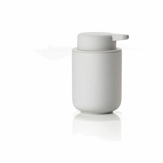 Zone Denmark Soap Dispenser Ume, Soap Dispenser, Dosing Dispenser, Stoneware, Soft Grey, 250 ml, 331923