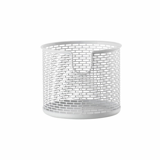 Zone Denmark basket, metal basket, storage basket, make-up organizer, metal / iron, white, H 10 cm, 10573