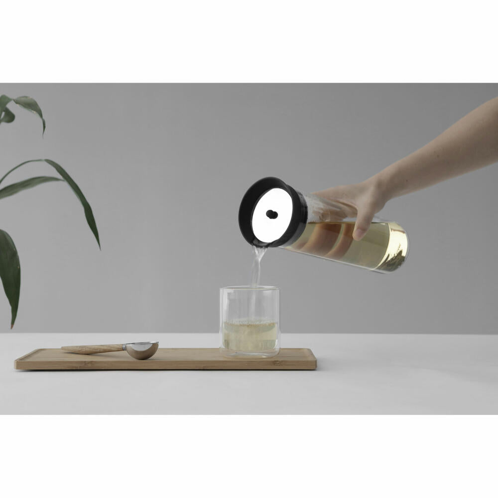 VIVA Minima glass carafe with filter for cold brew tea, carafe, teapot, jug, borosilicate glass, 1 L, V76901