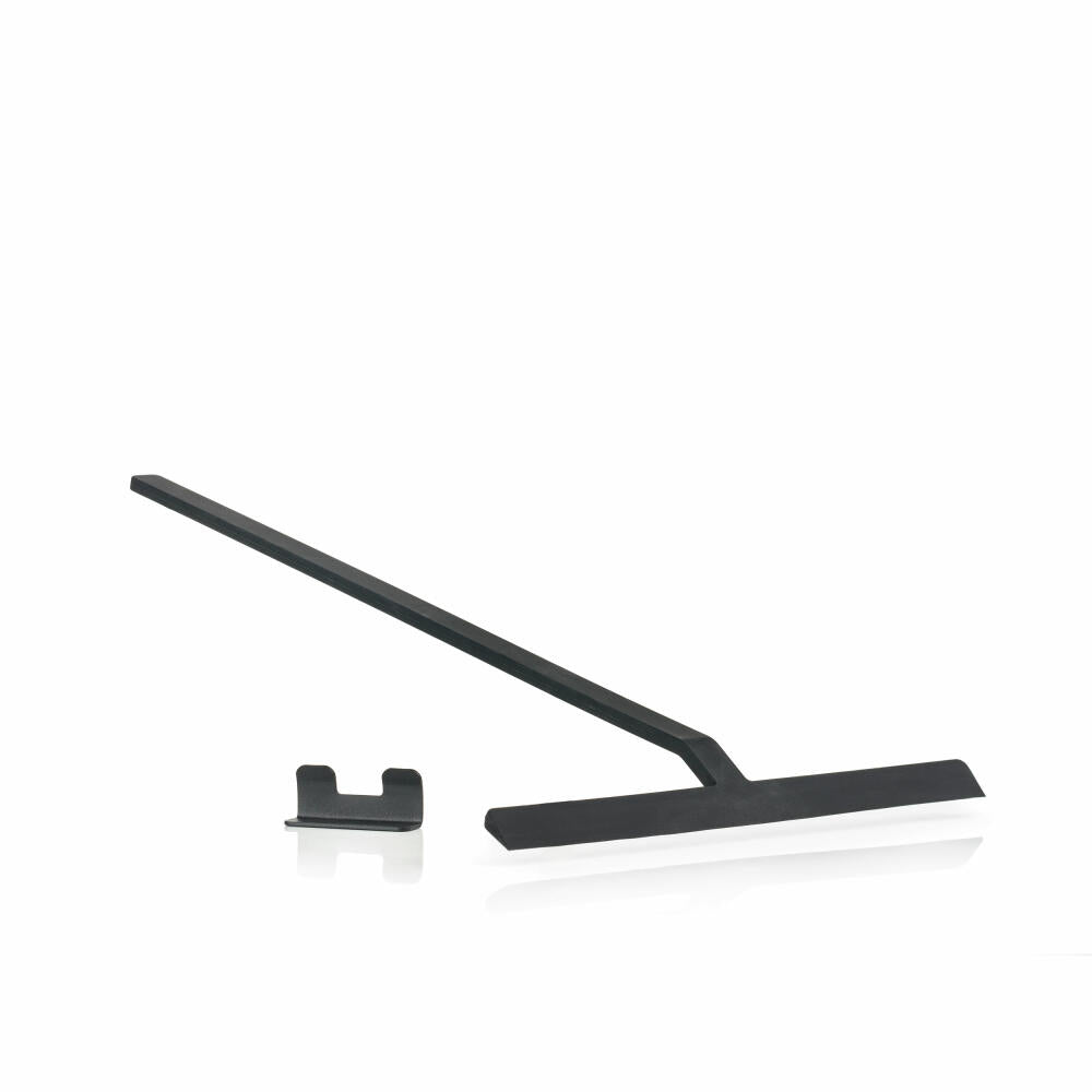 Zone Denmark shower squeegee Rim, with holder, squeegee, window cleaner, silicone / metal, black, 30 cm, 14895