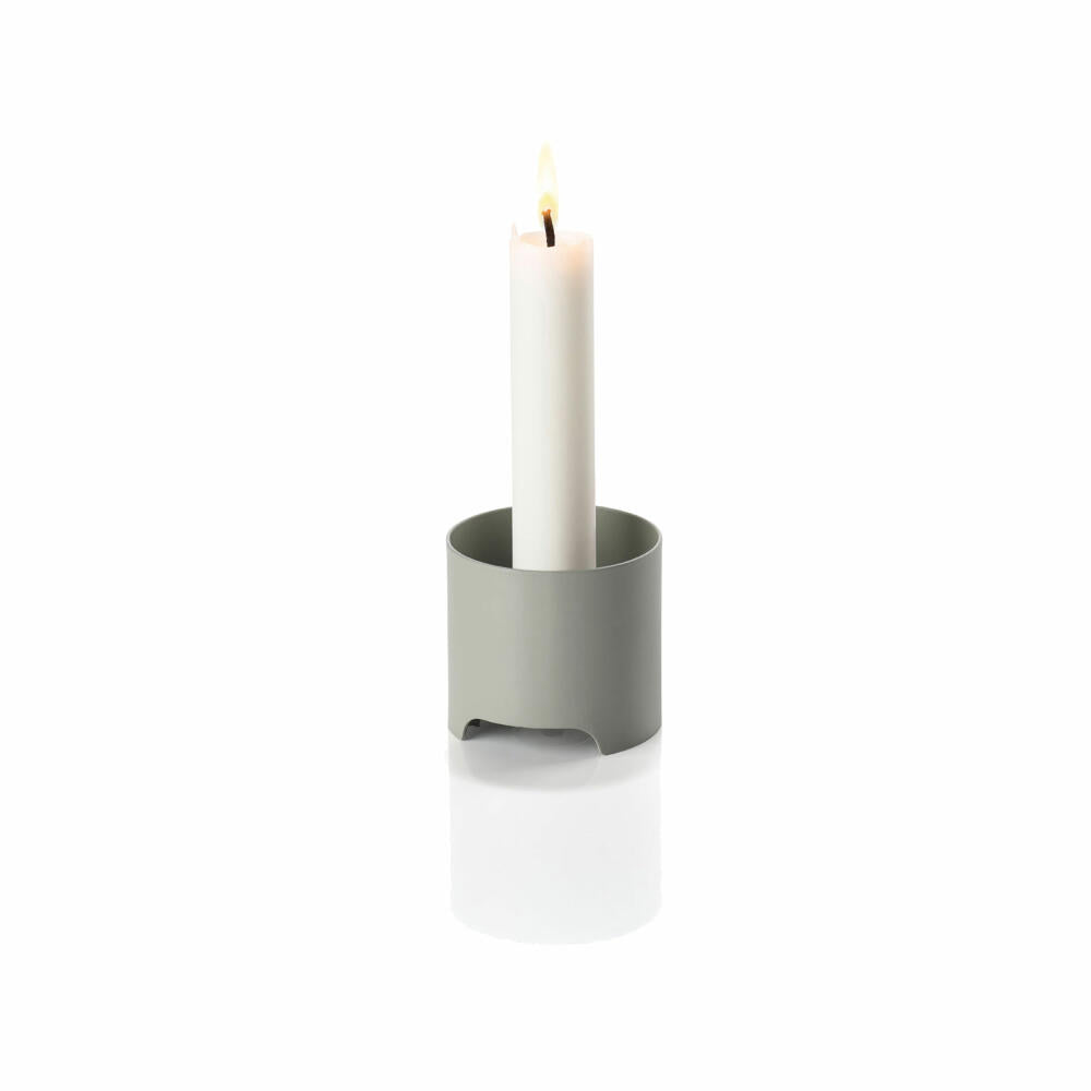 Zone Denmark Candle Holder Singles, Candlestick, Candlestick, Metal / Iron, Mud, Ø 6 cm, 12374