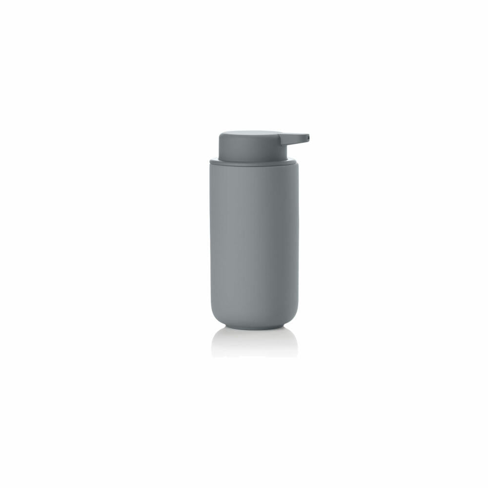 Zone Denmark soap dispenser Ume, soap dispenser, dosing dispenser, stoneware, grey, H 19 cm, 331961