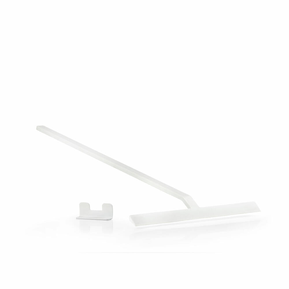 Zone Denmark shower squeegee Rim, with holder, squeegee, window cleaner, silicone / metal, white, 30 cm, 14897