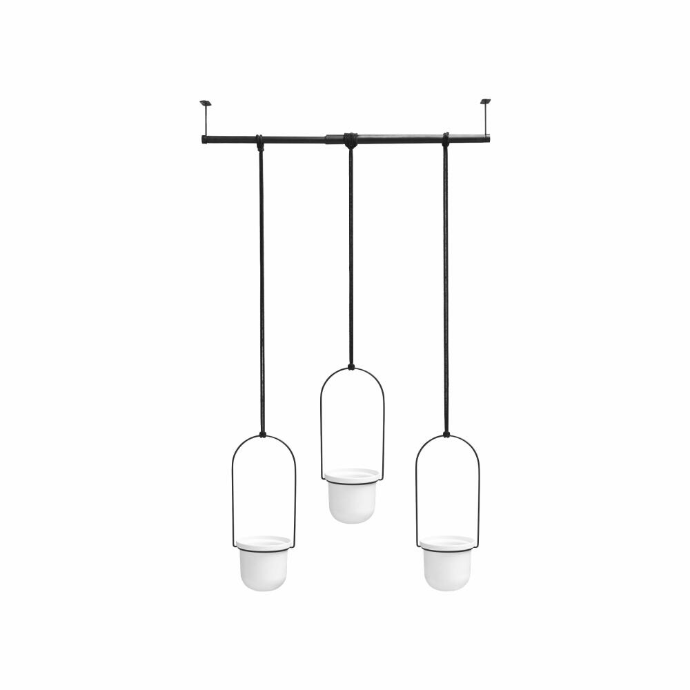 Umbra TRIFLORA Hängevase, Vasen, Hängepflanzgefäß, Fenster, Hängepflanzen, Küche, Wohnen, Weiß, 1011748-660