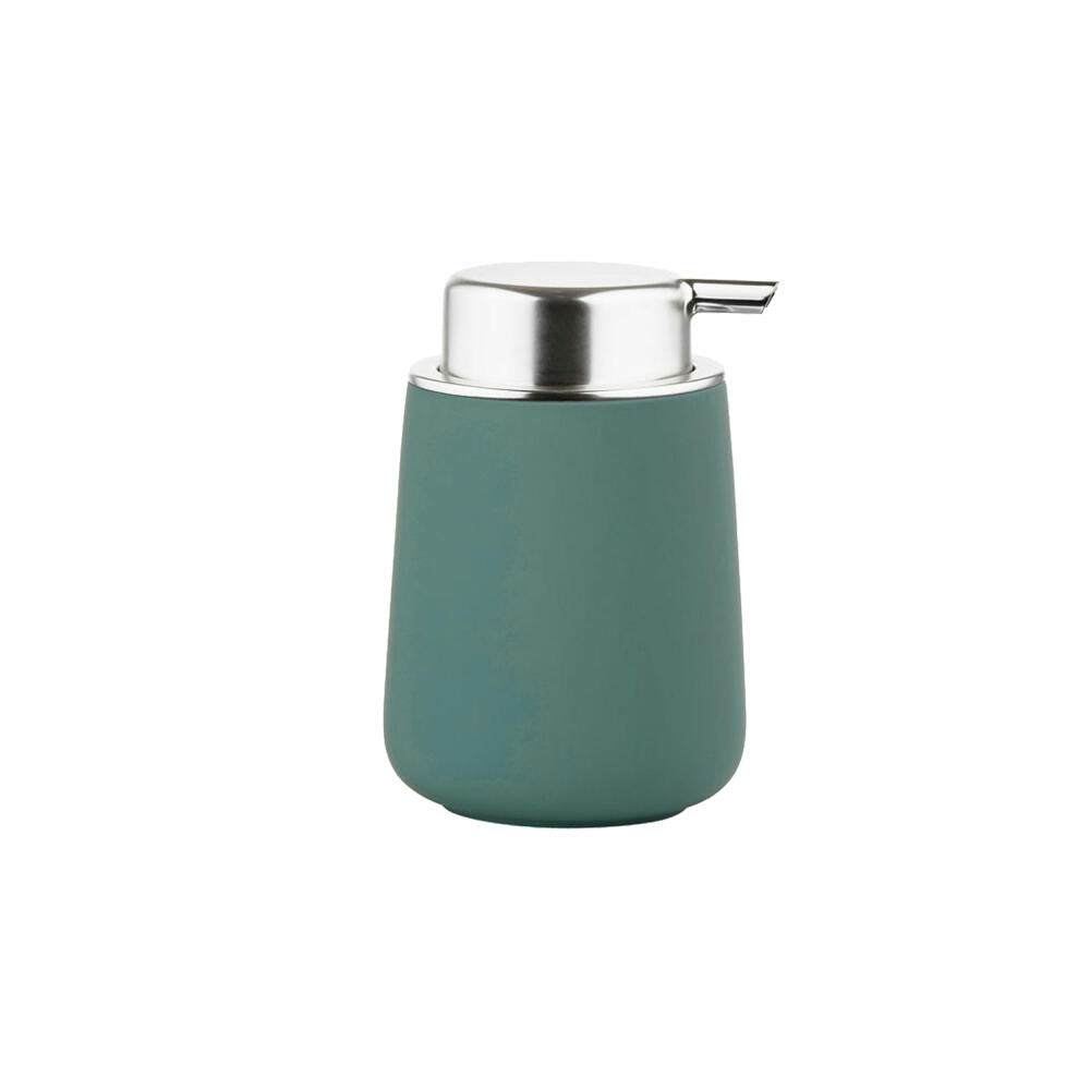 Zone Denmark Soap Dispenser Nova, Soap Dispenser, Dosing Dispenser, Porcelain, Petrol Green, 250 ml, 330156