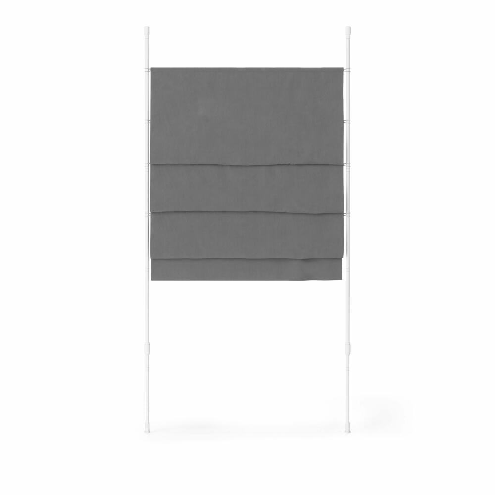 Umbra Raumteiler Anywhere mit Panel, Trennwand, Raumtrenner ohne Bohren, Polyester, Anthrazit, 1017322-149