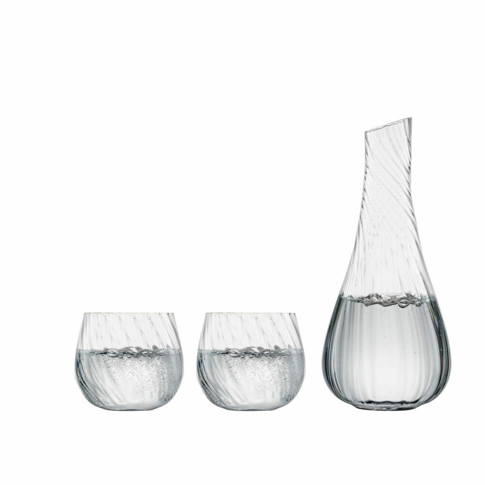 Zwiesel Glas Handmade Carafe and Mug Set Manoa 3-piece, Crystal Glass, Clear, 0.75 L + 2 x 393 ml, 122746