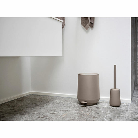 Zone Denmark Pedaleimer Nova, Treteimer, Mülleimer, Kosmetikeimer, Badeimer, ABS, Taupe, 5 L, 28085