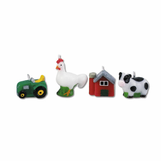 Städter Candles Farm Set, 4 pcs., Birthday Candles, Cake Candles, Birthday, Candle, 910317