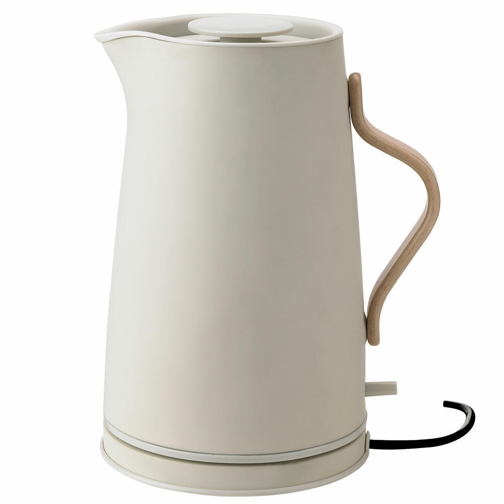 Stelton Wasserkocher Emma Soft Sand, Edelstahl, Buche, 1.2 Liter, X-210-9