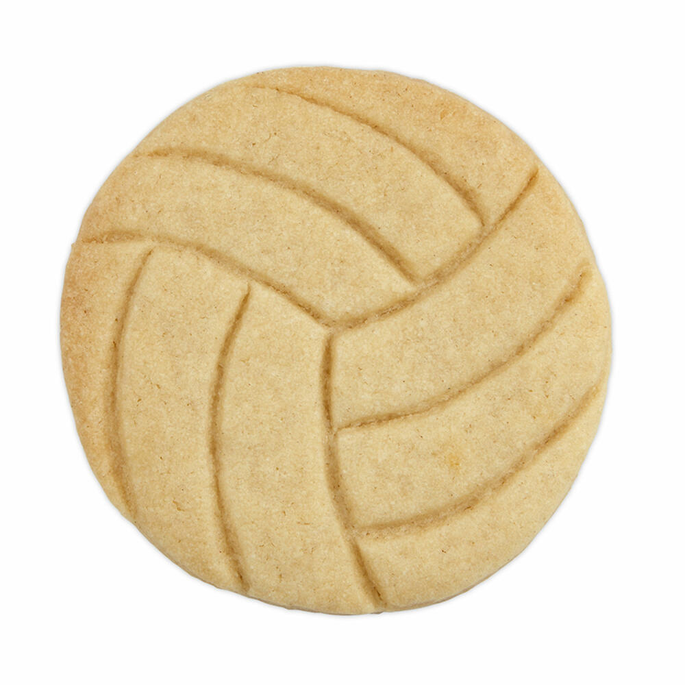 Städter Präge-Ausstecher Volleyball, Ausstechform, Plätzchenform, Keks, Plätzchen, Edelstahl, 6 cm, 041424