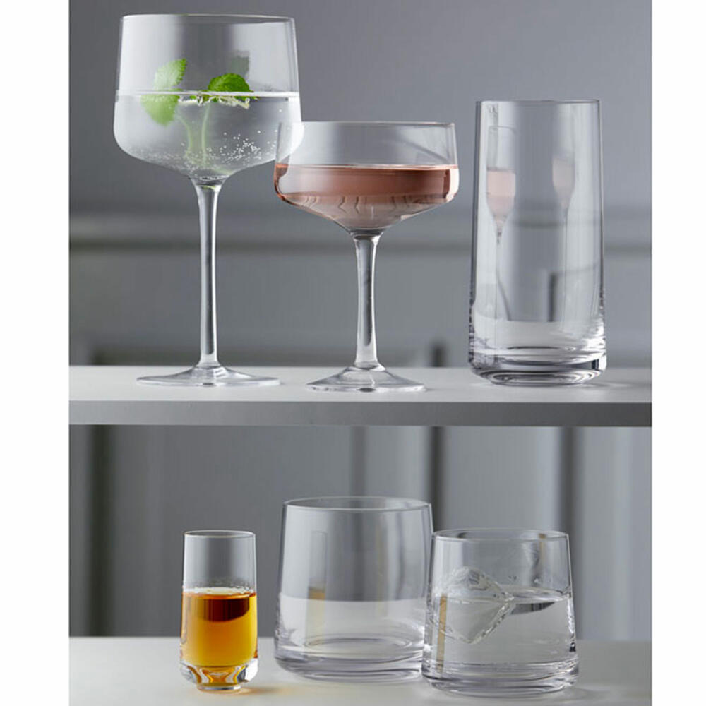 Zone Denmark Coupe / Cocktail Glass Rocks, set of 2, cocktail glass, sparkling wine glass, glass, crystal glass, H 13.5 cm, 10600