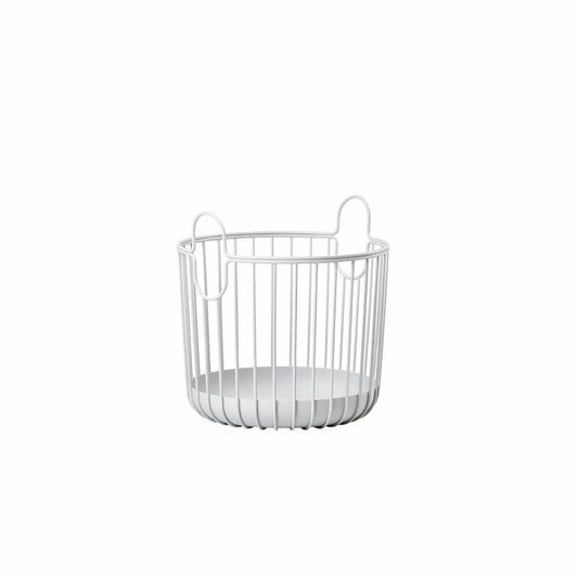 Zone Denmark basket Inu, metal basket, laundry basket, decorative basket, planter, metal, soft grey, Ø 20 cm, 28263