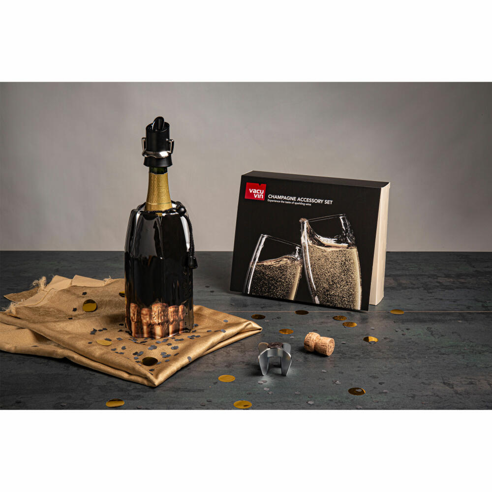 Vacu Vin Champagne Accessory Gift Set 3-piece, Champagne Accessories, 38899606