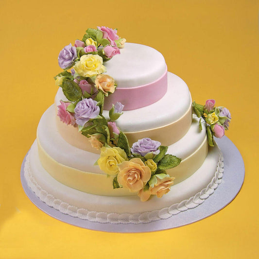 Städter Kuchenplatte Rund, Tortenplatte, Kuchenteller, Kuchen Platte, Pappe, Weiß, Ø 15 cm, 901308