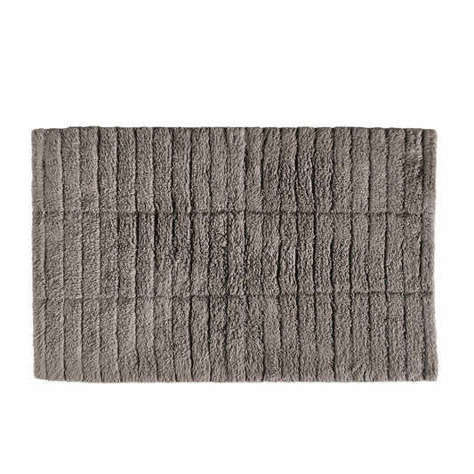 Zone Denmark Bath Mat Tiles, Bath Rug, Bath Mat, Shower Mat, Cotton, Gull Grey, 80 x 50 cm, 13534