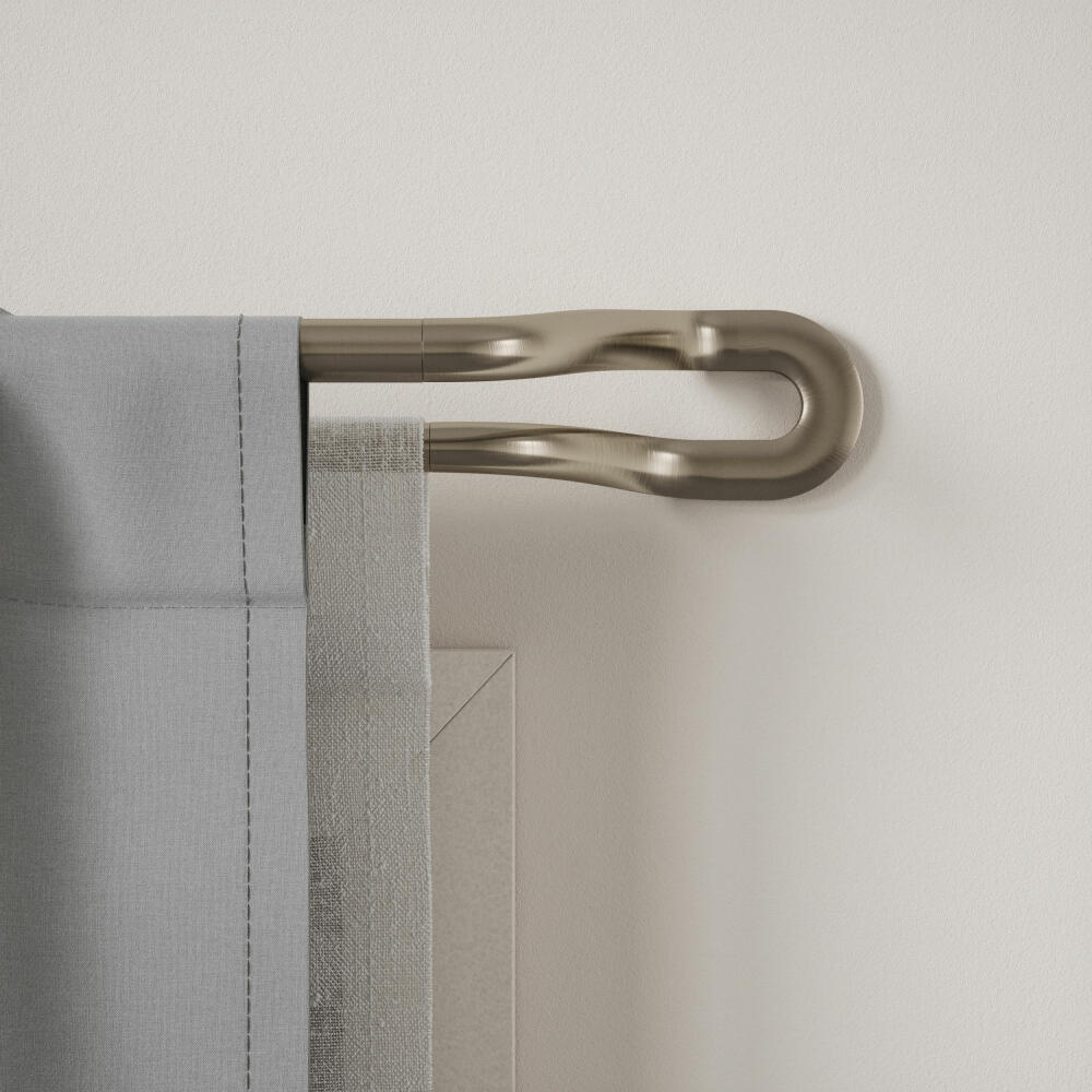 Umbra Doppel-Gardinenstange Midnight, Ausziehbare Vorhangstange, Edels – Ambiente3000