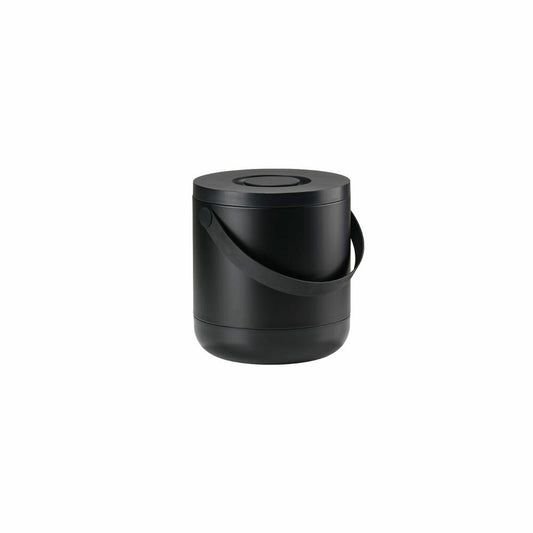 Zone Denmark Mülleimer Circular, Bio-Abfalleimer, Abfallbehälter, Tischeimer, ABS, Black, 15 L, 26507