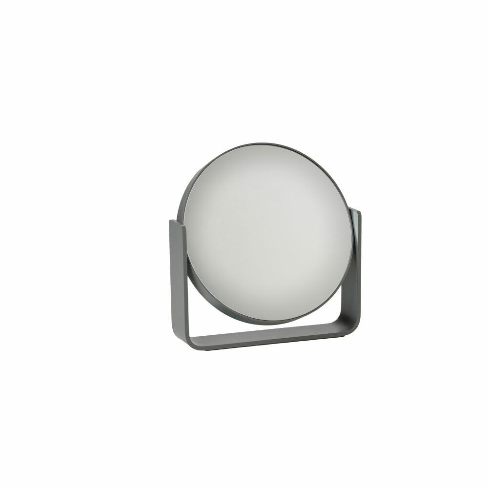 Zone Denmark table mirror Ume, cosmetic mirror, mirror, 5x magnification, aluminum lacquered / glass, gray, 28224