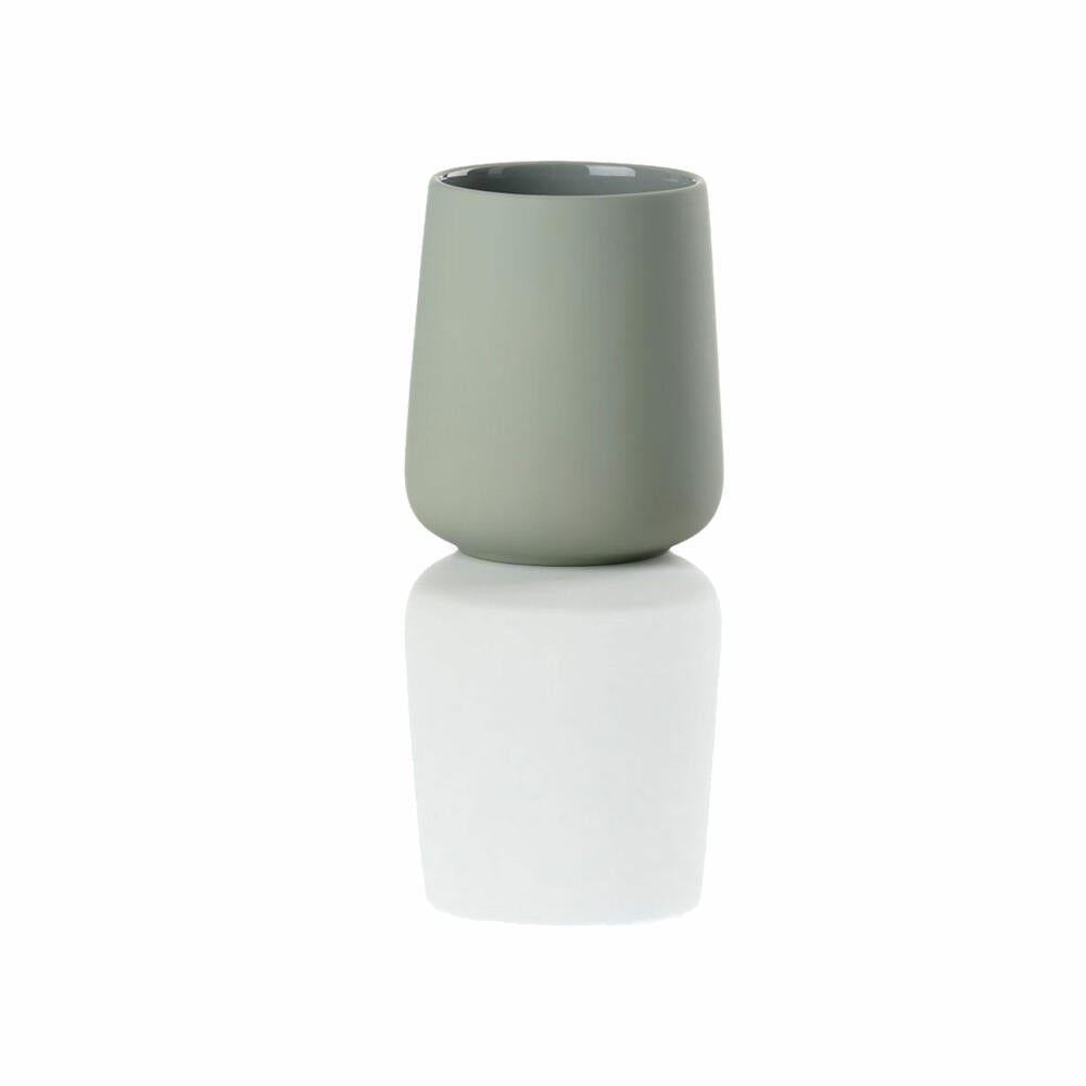 Zone Denmark toothbrush cup Nova One, toothbrush cup, stoneware, Matcha Green, H 10 cm, 15249