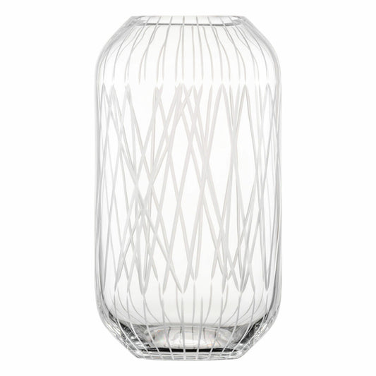 Zwiesel Glas Handmade Vase Network L, flower vase, decorative vase, glass, clear, 29 cm, 122633