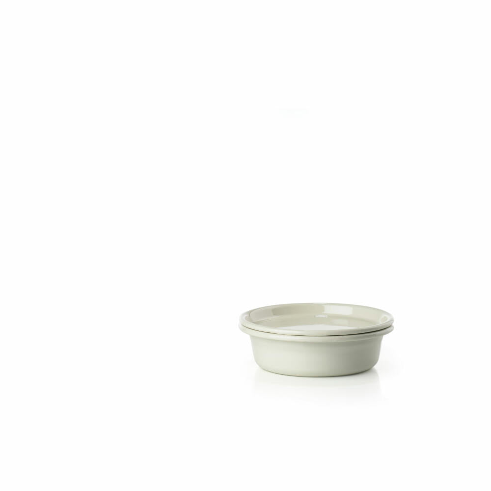 Zone Denmark Hand-Spa Inu, Enamelled Tub, Bowl, Enamelled Metal, Vaporous Green, 1 L, 14165