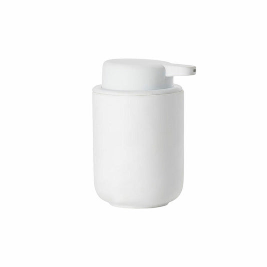 Zone Denmark Soap Dispenser Ume, Soap Dispenser, Dosing Dispenser, Stoneware, White, 250 ml, 330395