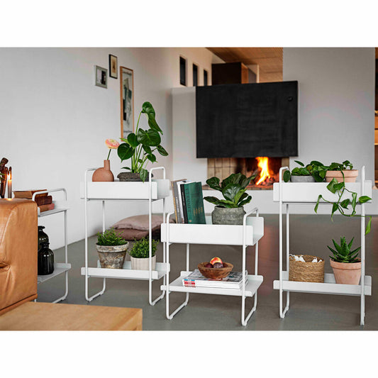 Zone Denmark Konsolentisch A-Console Table, Beistelltisch, Flurtisch, Regal, Metall, Soft Grey, H 77.7 cm, 26992