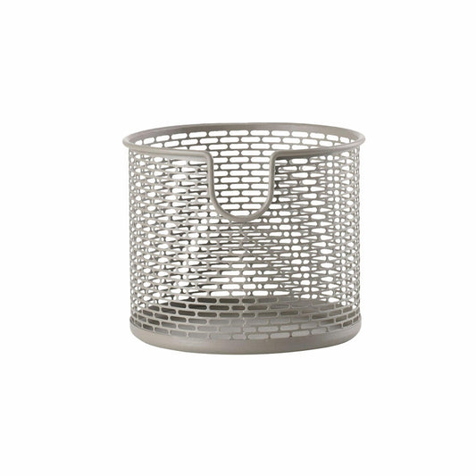 Zone Denmark basket, metal basket, storage basket, make-up organizer, metal / iron, taupe, H 10 cm, 10575