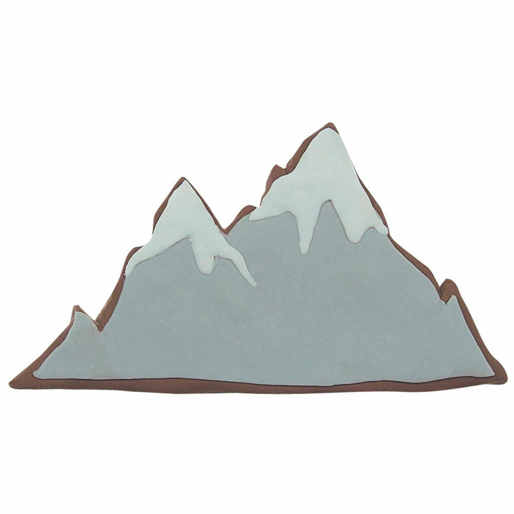 Städter Ausstecher Berge, Ausstechform, Plätzchenform, Keks, Plätzchen, Weißblech, 9.5 cm, 094123