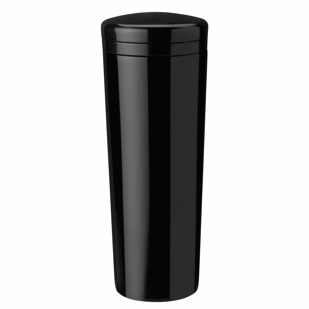 Stelton Isolierflasche Carrie Black, Trinkflasche, Edelstahl, Kunststoff, Schwarz, 500 ml, 360