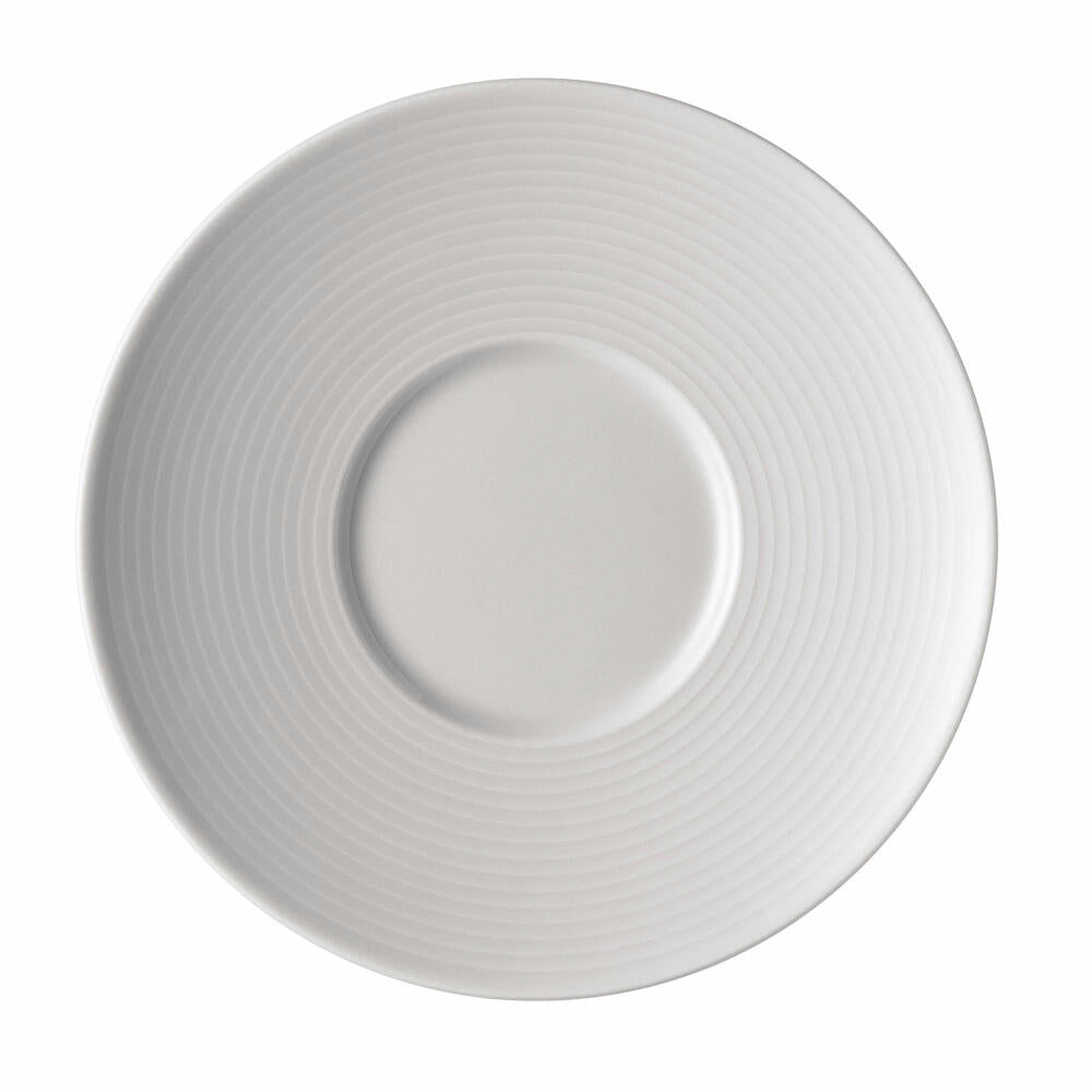 Thomas Loft Espresso Saucer, for Espresso Cup Stackable 110 ml, Porcelain, White, Dishwasher Safe, 12.5 cm, 16726
