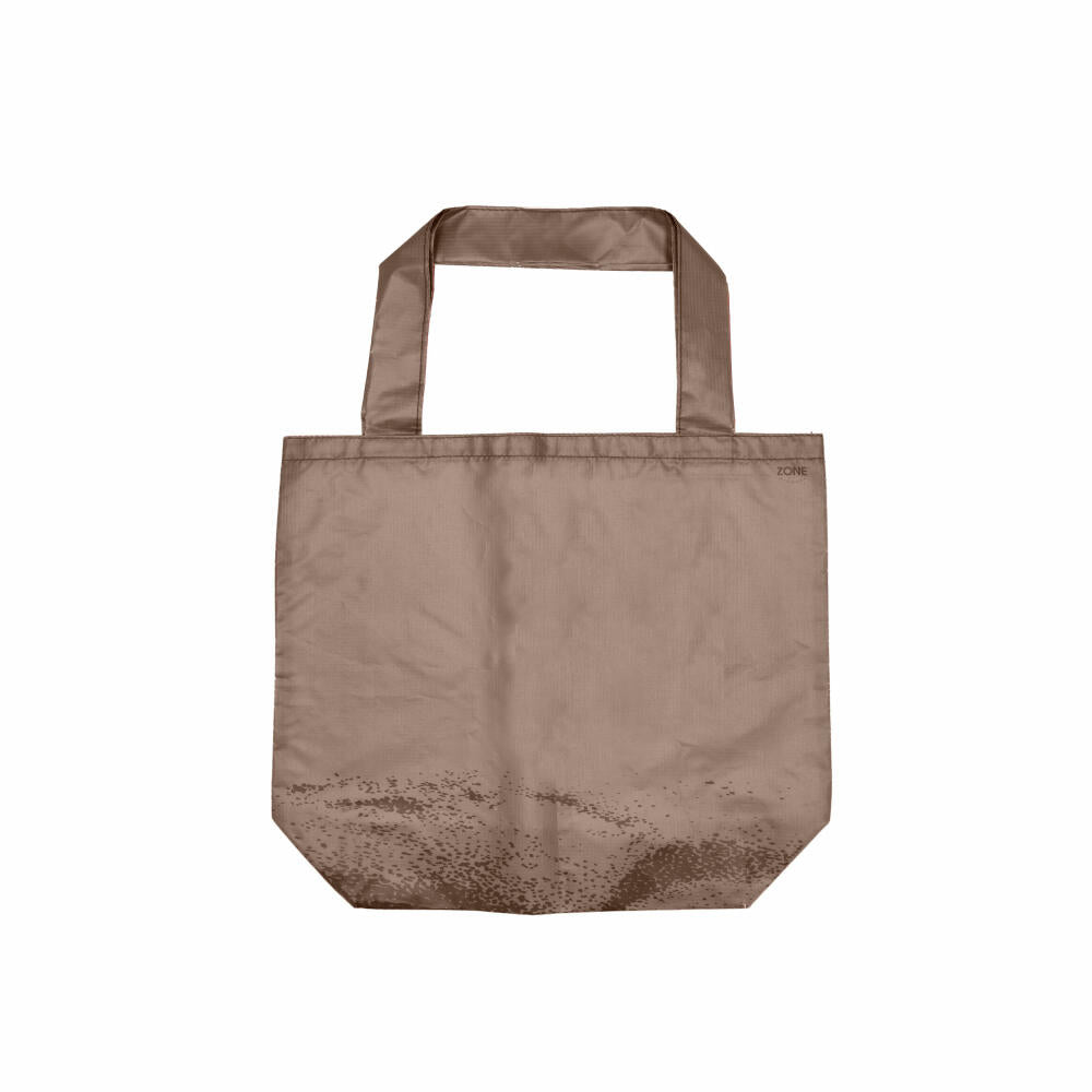 Zone Denmark shopping bag Singles, tote bag, bag, polyester, Cocoa brown / Squid, 20 x 28 cm, 24196