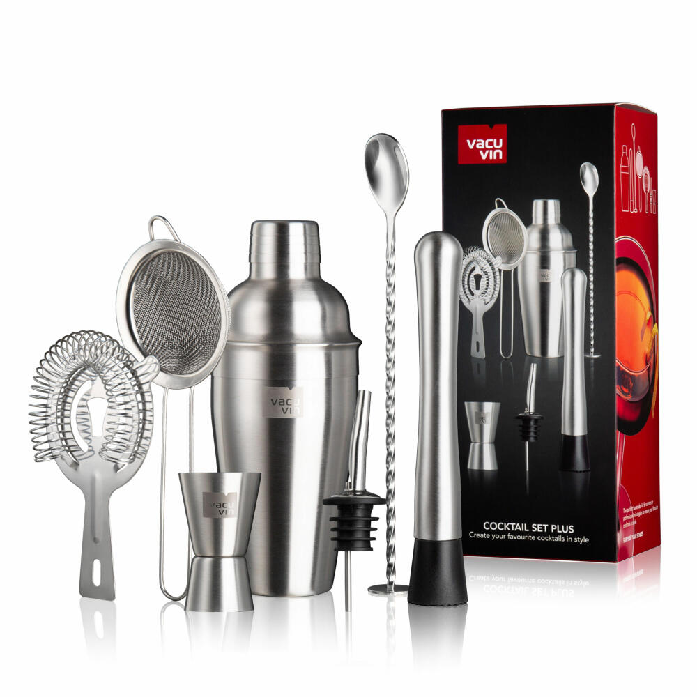 Vacu Vin Cocktail Set Plus 7-piece, cocktail and home bar accessories, 7889361