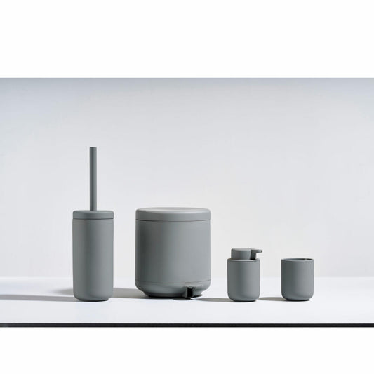 Zone Denmark Toilettenbürste Ume, Toilettenbürstengarnitur, WC-Garnitur, Klobürste, Steinzeug, Grey, 330402