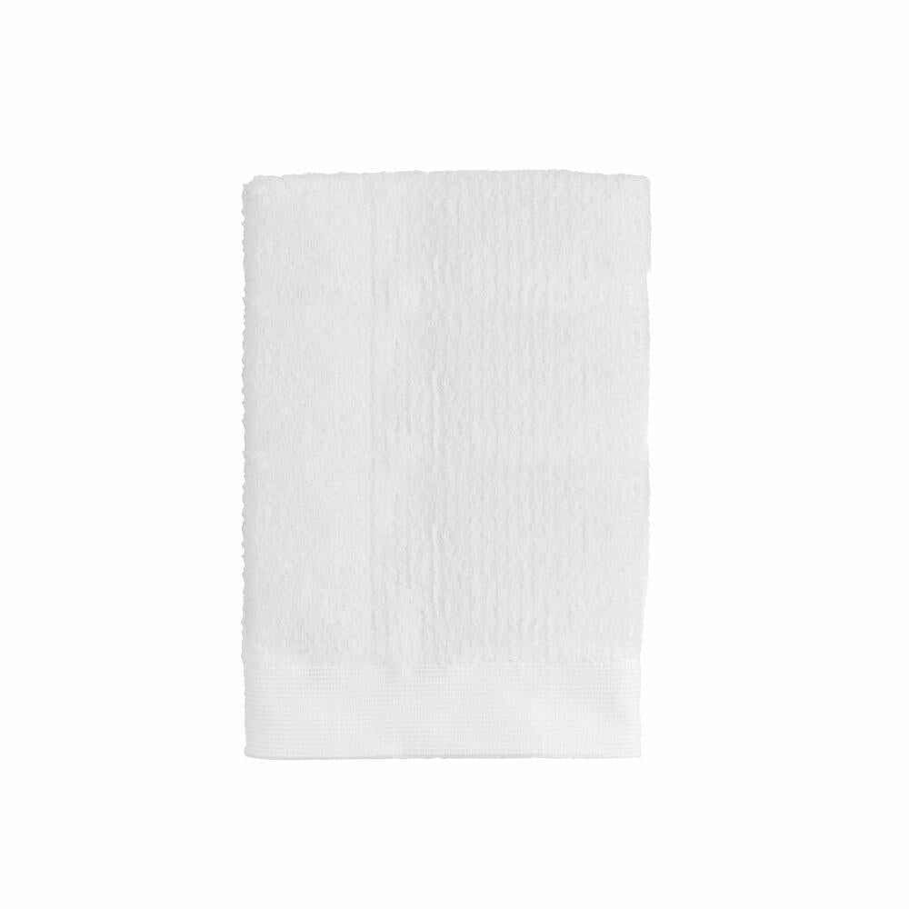 Zone Denmark Towel Classic, Bath Towel, Guest Towel, Cotton, White, 70 x 50 cm, 330093