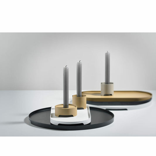 Zone Denmark Tablett Singles, Serviertablett, Dekotablett, Metall / Eisen, Black, Ø 35 cm, 332037