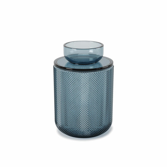 Umbra Organizer Allira, Glasbehälter, Aufbewahrungsbehälter, Glas, Blau, 15 cm, 1015411-060