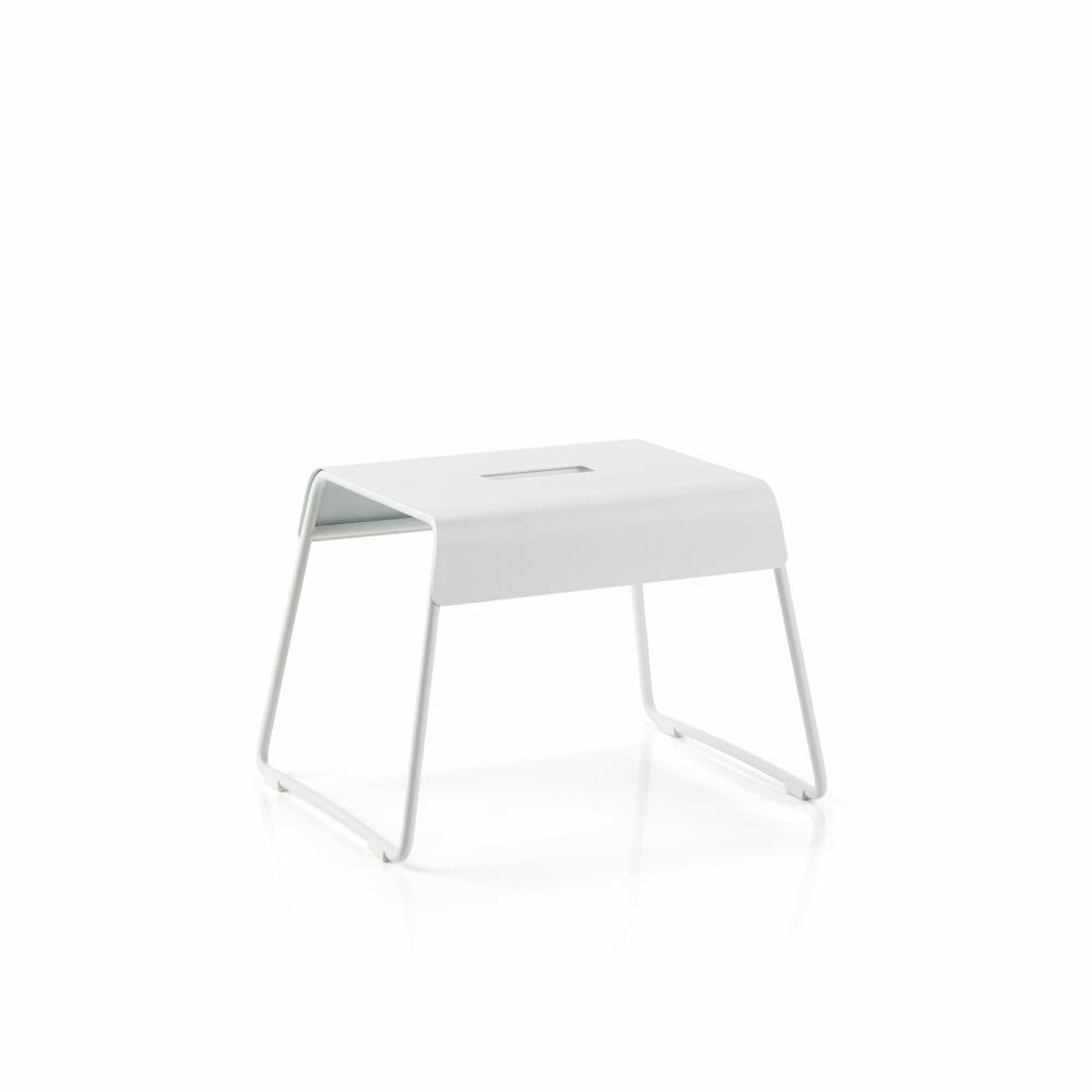 Zone Denmark A-Stool, Stool, Step Stool, Footstool, Metal, White, H 27.5 cm, 10580