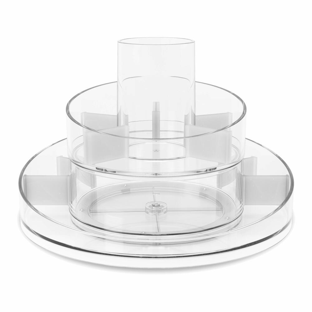Umbra Organizer Cascada, Aufbewahrung für Kosmetik und Makeup, 2-stufig, Transparent, 1016325-165