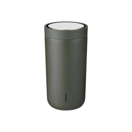 Stelton Thermobecher To Go Click, Edelstahl, Kunststoff, Soft Dark Forest, 200 ml, 675-26