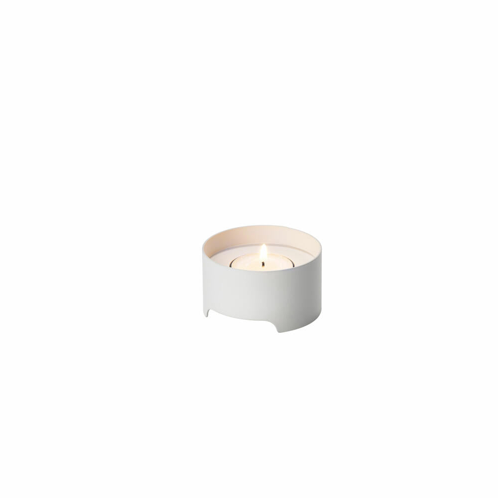 Zone Denmark Tealight Holder Singles, Candle Holder, Candlestick, Metal, Warm Grey, Ø 7.5 cm, 26578