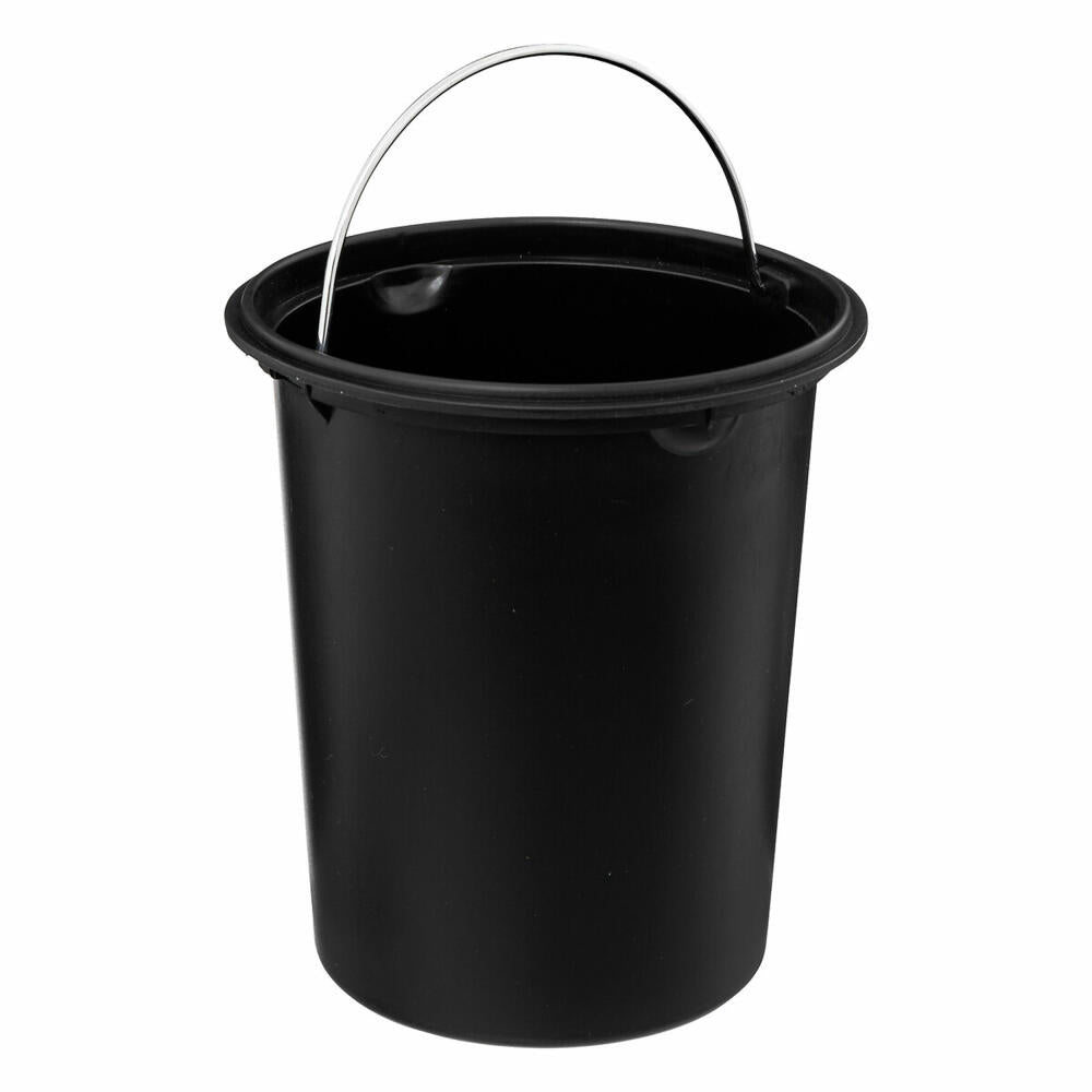 5five Simply Smart Waste Bin Colorama Soft Close, Metal, Plastic, Black, 3 L, 174528J