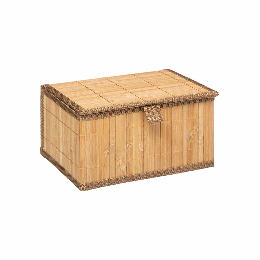 5five Simply Smart Aufbewahrungsboxen 3er Set Bamboo, Bambus, Pappe, Polyester, Braun, 161046A