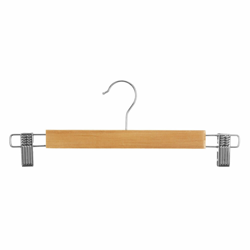 5five Simply Smart 3 coat hangers with metal clips, wood, steel, beige, 151518C