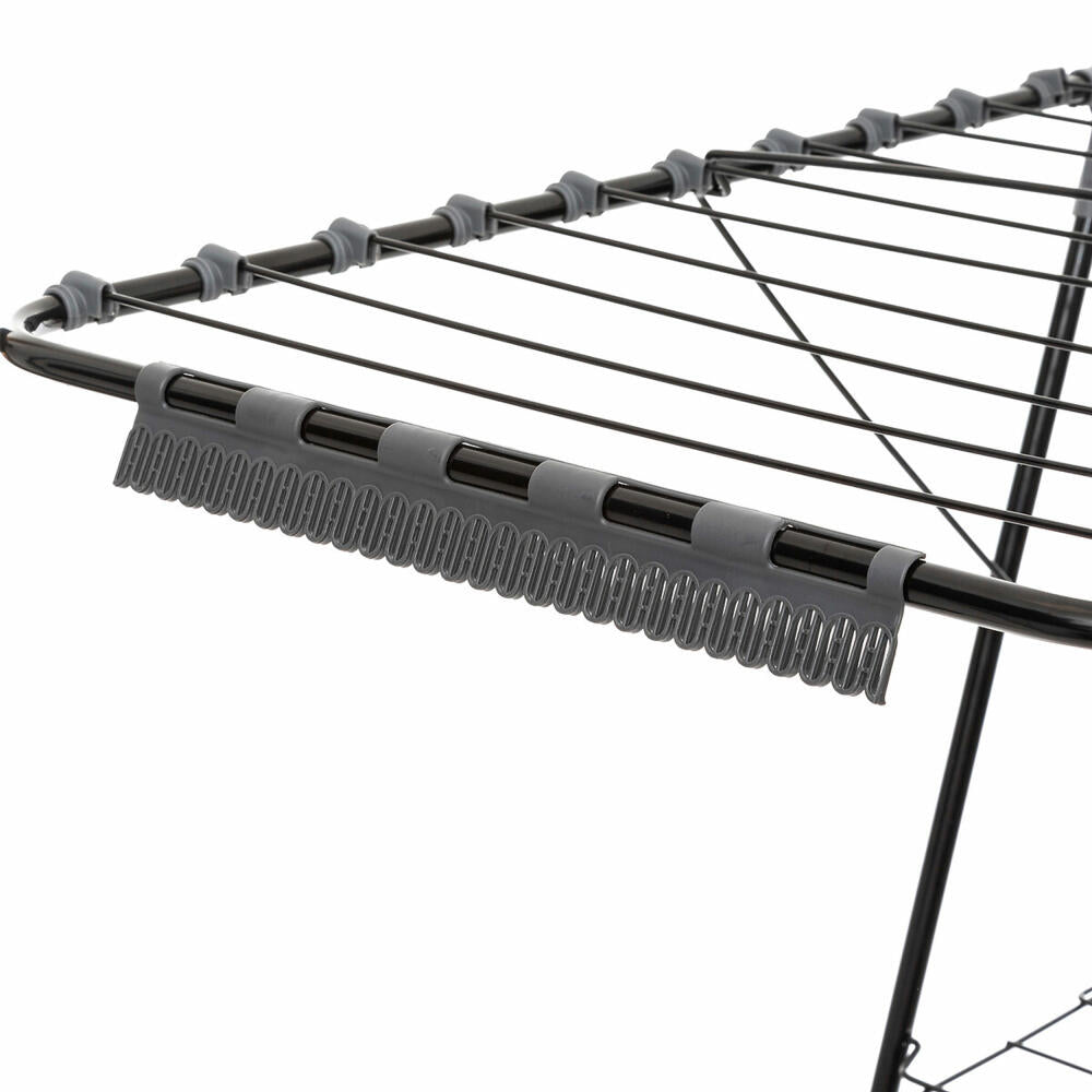 5five Simply Smart Klappbarer Wäscheständer Mojave Deck, Stahl, PP-Kunststoff, Schwarz, 31 Meter, 140963
