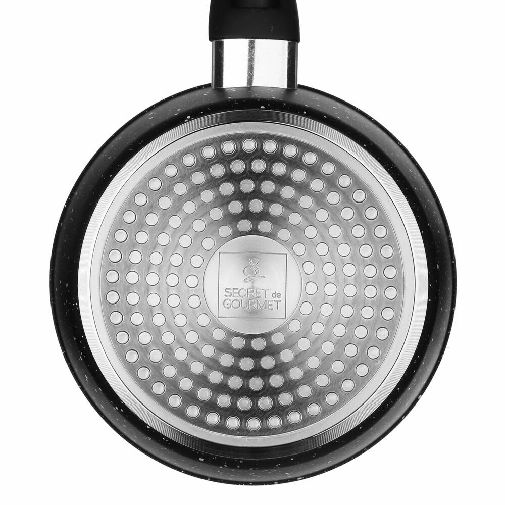 5five Simply Smart Frying Pan Caractere, Pan, Aluminium, Plastic, Black, 24 cm, 111001