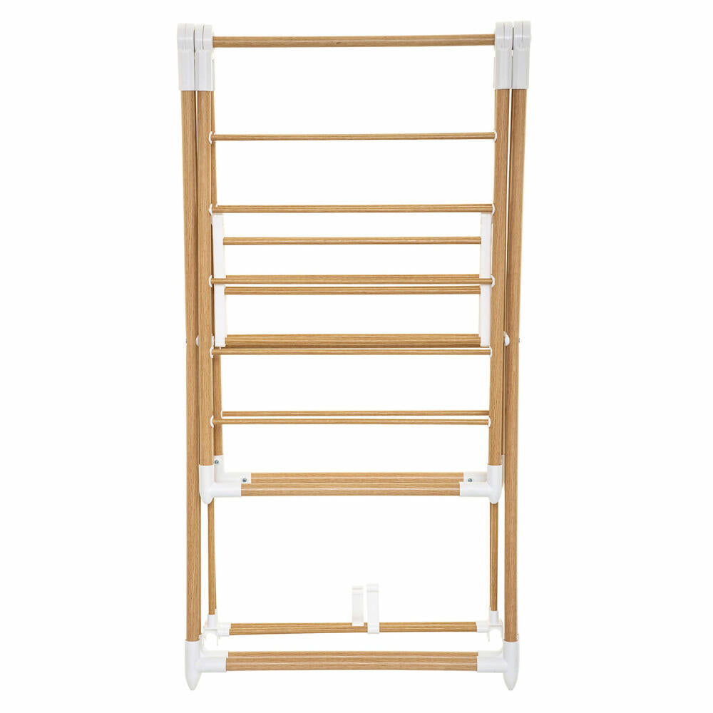 5five Simply Smart Folding Clothes Rack Bara Wood Look, Plastic, Steel, Brown, 13 M, 157389